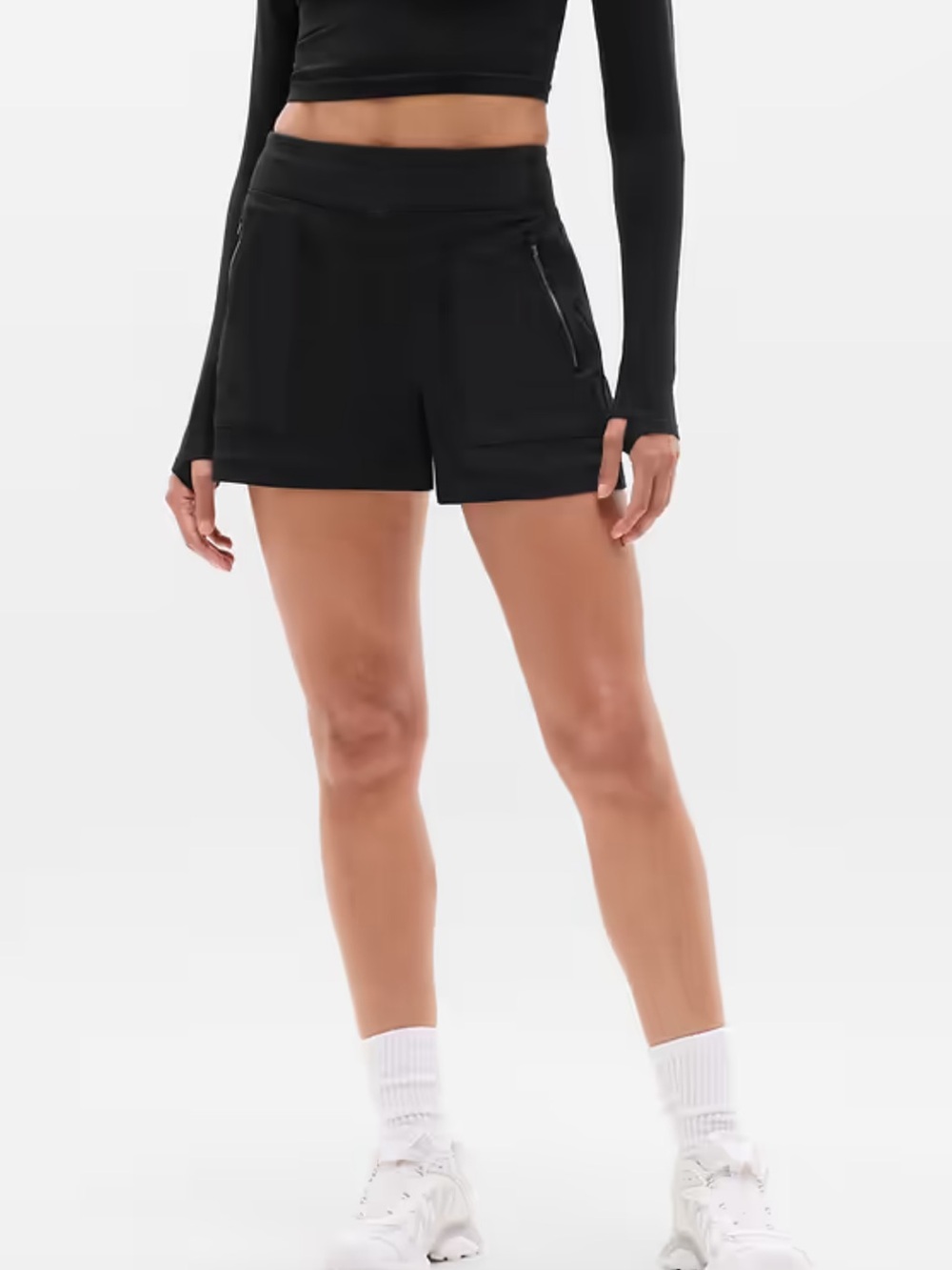 Athleta Trekkie North Short Black Hiking Travel Athletic outdoor Shorts Size 14